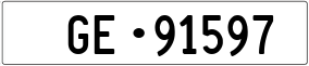 Trailer License Plate